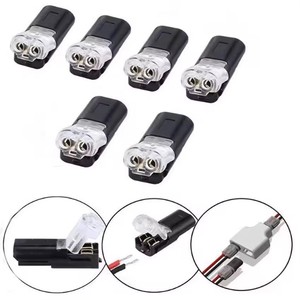 Connecteur <span class=keywords><strong>Électrique</strong></span> <span class=keywords><strong>Automobile</strong></span> Étanche à 2 Broches pour Câble, Raccordement de Bornes de Bande de Connexion - Product Image 1