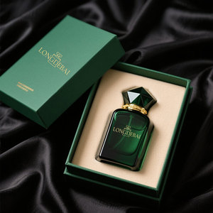 Green square Madam the Golden Lid Glass <b>Bottle</b> Manufacturers 30ml 50ml 100ml Sprayer Perfume <b>Bottles</b> Glass With <b>Box</b> - Product Image 6