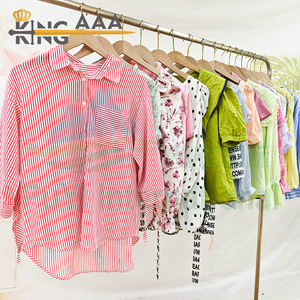 เสื้อค<span class=keywords><strong>รอ</strong></span>ปเอวลอยสำหรับผู้หญิงเสื้อค<span class=keywords><strong>รอ</strong></span>ปเอวเล็กลายดอกไม้สไตล์วินเทจเสื้อผ้า<span class=keywords><strong>มือ</strong></span><span class=keywords><strong>สอง</strong></span>เสื้อผ้าก้อนผ้าฝ้าย - Product Image 5