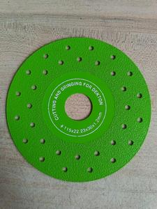 4.5 inch cấp công nghiệp xốp brazed kim cương lưỡi cắt đĩa cho cắt mài đá granit đá cẩm thạch gạch ceramic OEM - Product Image 2