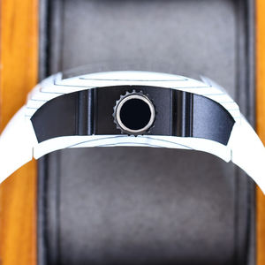 Meilleure Vente 2026 Montre Automatique 1701 Luxe à Cadran Squelette, Boîtier Blanc Rembourré, Bracelet en Caoutchouc, Mouvement Mécanique, Montre-Bracelet Haut de Gamme - Product Image 3