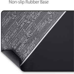 Tapis de souris de jeu Rog Sheath Blk en gros, 35,4 x 17,3 pouces, rectangulaire, noir et gris, en caoutchouc, surface extra large pour un contrôle précis - Product Image 3