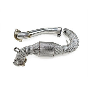 Downpipe in Acciaio Inox 304 ad Alto Flusso con Catalizzatore Sportivo per <span class=keywords><strong>Mercedes</strong></span> CLA220 <span class=keywords><strong>C118</strong></span> M260 2.0T 2019-2023 - Product Image 3