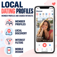 Développement de logiciels personnalisés pour applications de rencontre pour groupes de rencontre locaux avec profils d'adhérents et conception d'applications mobiles LionCreate