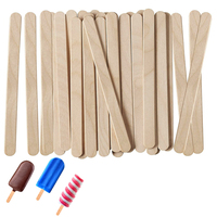 Bâtonnets de crème glacée en bois écologiques, nouveau style, vente en gros, emballage personnalisé, bâtonnets de sucettes glacées en bois
