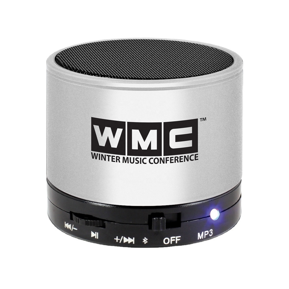 Рекламные устройства, электронный Круглый мини-динамик с Bluetooth и радио