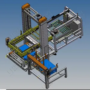 Full Automatic Rice Bag Box Palletizer Packaging Line Machine