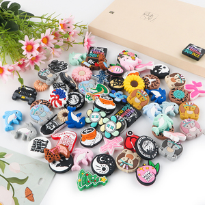 Perles focales à mâcher en silicone de qualité alimentaire jouets de dentition en silicone pour bébés animaux de dessin animé perles focales souples pour la fabrication de colliers de bijoux et de stylos - Product Image 2