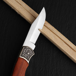 Yüksek kaliteli gülağacı kolu küçük hediye cep oyma pratik taşınabilir katlanır ahşap saplı bıçak - Product Image 5