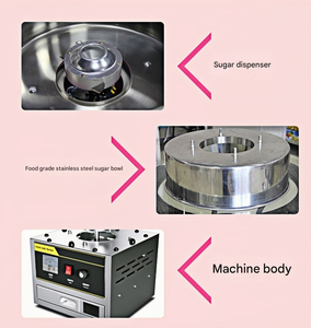 <span class=keywords><strong>Machine</strong></span> à <span class=keywords><strong>Barbe</strong></span> à <span class=keywords><strong>Papa</strong></span> Commerciale Automatique pour Parcs d'Attractions et Carnavals - Product Image 5