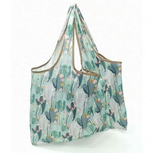 Sac fourre-tout Oxford léger, imperméable et écologique avec logo imprimé personnalisé, sacs de shopping pliables réutilisables pour la publicité - Product Image 1