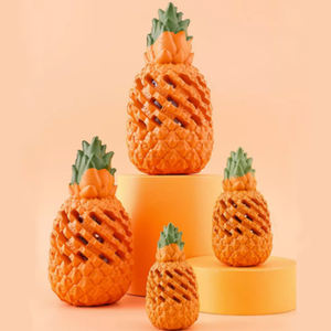 Goma Natural para masticar piña perro <span class=keywords><strong>Tory</strong></span> mascota mordedura agresiva juguete nuevo caucho Natural no tóxico resistente a mordeduras perro juguete - Product Image 3