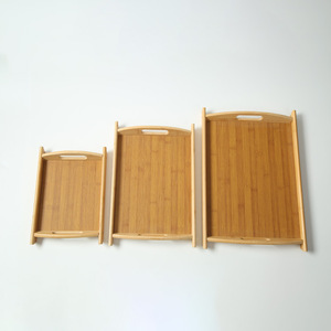 Bamboo <b>Tea</b> <b>Tray</b> 440mm X 300mm With Handles For <b>Tea</b> Serving And Office Use - Product Image 4