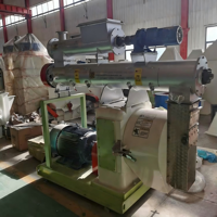 Juyongfeng 5 tonnes Nouvelle machine à granulés d'aliments électriques en acier inoxydable pour ruminants, bovins et ovins, avec moule annulaire vertical pour herbe et paille