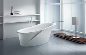 <span class=keywords><strong>Baignoire</strong></span> autoportante moderne en acrylique à surface solide | <span class=keywords><strong>Baignoire</strong></span> <span class=keywords><strong>de</strong></span> trempage profonde <span class=keywords><strong>de</strong></span> qualité supérieure avec des formes personnalisées - Product Image 2