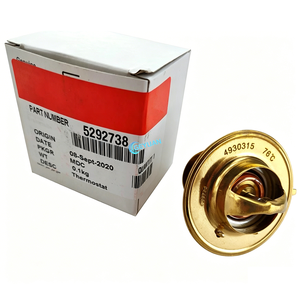 เทอร์โมสตัทเครื่องยนต์ดีเซลสำหรับเครื่องจักรก่อสร้าง 5292738 C4930315 1306R2-010-B2 สำหรับคัมมินส์ 4B3.9 4BT3.9 6BT5.9 6BTA5.9 EQB - Product Image 1