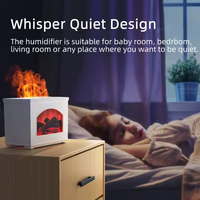 Prix usine Flamme Cheminée Diffuseur Humidificateur Ultrasonique Huile Essentielle Diffuseur D'arôme pour Bureau À Domicile