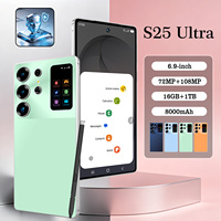 Téléphone Android professionnel S25 Ultra débloqué, 16 Go 1 To de stockage, appareil photo 200 MP, OEM pour fournisseur grossiste mondial