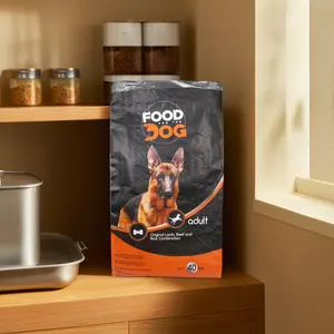 Tas makanan anjing/Kucing/Tiongkok 40lb kemasan anyaman pp kemasan makanan tahan bau tahan kelembaban kualitas makanan