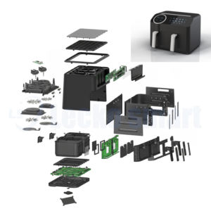 หม้อทอดไร้น้ำมัน skd CKD หม้อทอดไร้น้ำมัน<span class=keywords><strong>3.5</strong></span> + 6L ระบบสัมผัสดิจิตอลอัจฉริยะ - Product Image 2
