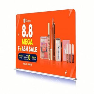 Custom Printed 8x8 Double Sided Tension Fabric Photo Booth Backdrop Display Accessory for Photography - Product Image 1