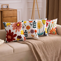 Housses de coussin brodées en gros, housses de coussin de luxe, housses de coussin à fleurs