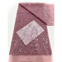 Vente en gros directe usine – Meilleure vente début d'automne – En stock – Tissu en maille 100 % acrylique en forme d'éventail, résistant à l'abrasion, broderie de perles