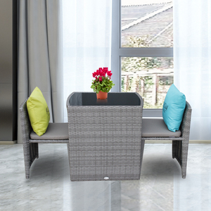Juego de mesa de café de ratán para jardín, <span class=keywords><strong>muebles</strong></span> de exterior únicos para cafetería - Product Image 6