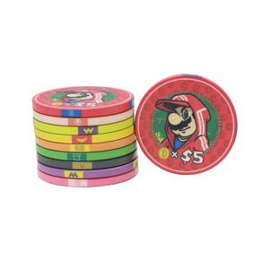 חדר פוקר קזינו סופר מריו נושא כסף להגדיר כסף דלוקס צ 'יפס משחק מטבעות הימורים - Product Image 4