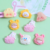 Breloques en résine au design populaire, style dessin animé, motif fromage mignon, pour la vente en gros, appliques en résine Kawaii, breloques en résine pour coques de téléphone et la décoration