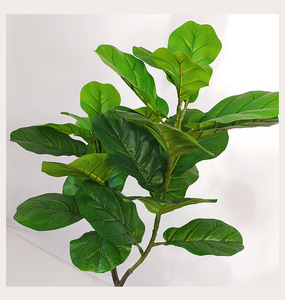 2024 뜨거운 판매 인공 식물 ficus Pandurata 냄비와 핸스 나무 - Product Image 6