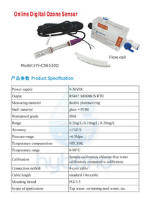 Sensor de Ozono Digital en Línea de Alta Precisión RS485 Modbus, Monitor de Ozono Disuelto para Piscinas y Tratamiento de Agua Potable HY-CS6530D - Product Image 6