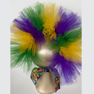 Accessorio personalizzato fleue di lis carnevale accessorio luminoso Mardi Gras <span class=keywords><strong>Tutu</strong></span> corona copricapo <span class=keywords><strong>TuTu</strong></span> fascia Fascinator