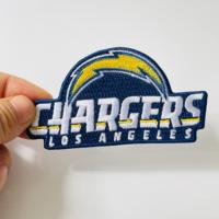 Patch brodé personnalisé avec logo d'équipe de football, à coudre ou thermocollant, pour Chargers ~ Football