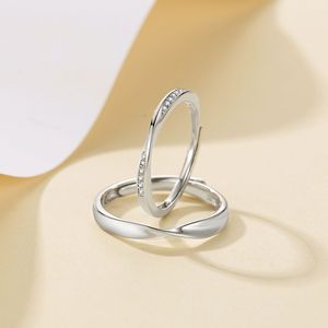 Mbius Eheringe für Paare S925 Vergoldet Instagram-Style Design Paar Minimalistisch Modisch Großhandel - Product Image 3