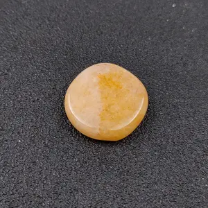 एचजेड अच्छा आपूर्तिकर्ता पॉलिश प्राकृतिक क्रिस्टल हीलिंग 7 चक्र पीला जेड प्रतीक पत्थर सेट