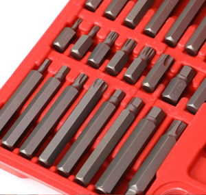 Jeu <span class=keywords><strong>de</strong></span> 75 embouts <span class=keywords><strong>de</strong></span> douilles longs et courts, hexagonaux, Torx, combinés, en CRV, 3/8" et 1/2" - Product Image 2