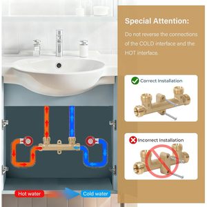 Válvula de sensor de latón macizo con puerto de 3/4 pulgadas NPT para bomba de recirculación de agua caliente - Product Image 3