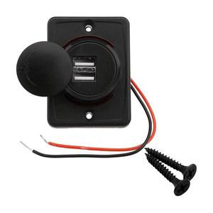 ที่ชาร์จในรถยนต์แบบ USB คู่พร้อมไฟ LED สำหรับโทรศัพท์มือถือ 12V 24V ใช้ในรถยนต์ - Product Image 3