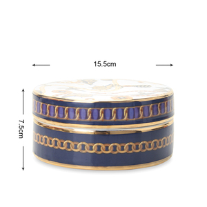 JW025 Boîte à bougies personnalisée <span class=keywords><strong>de</strong></span> luxe 6.1 pouces mallette décorative ronde mallette <span class=keywords><strong>de</strong></span> rangement pour bijoux en céramique - Product Image 6