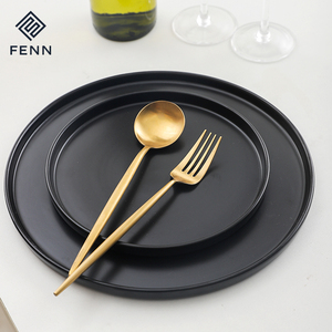 <span class=keywords><strong>Platos</strong></span> <span class=keywords><strong>de</strong></span> Cena <span class=keywords><strong>de</strong></span> Cerámica Redondos FENN <span class=keywords><strong>de</strong></span> 8 Pulgadas con Esmalte Mate en Varios <span class=keywords><strong>Colores</strong></span> para Restaurantes o Bodas - Product Image 3