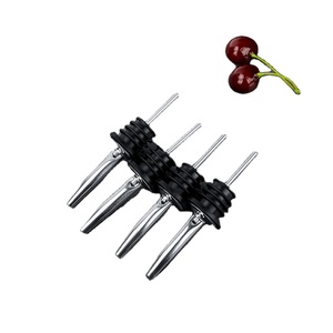 Bar cucina olio d'oliva bottiglia di liquore in acciaio inox versatore flusso libero di vino beccuccio bottiglia di sughero per beccuccio tappo - Product Image 1