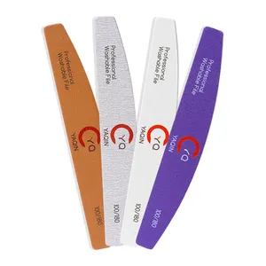 Wholesale Custom Logo Nail File Washable Double Sandpaper 80 100 180 240 Files And Buffers For Nails