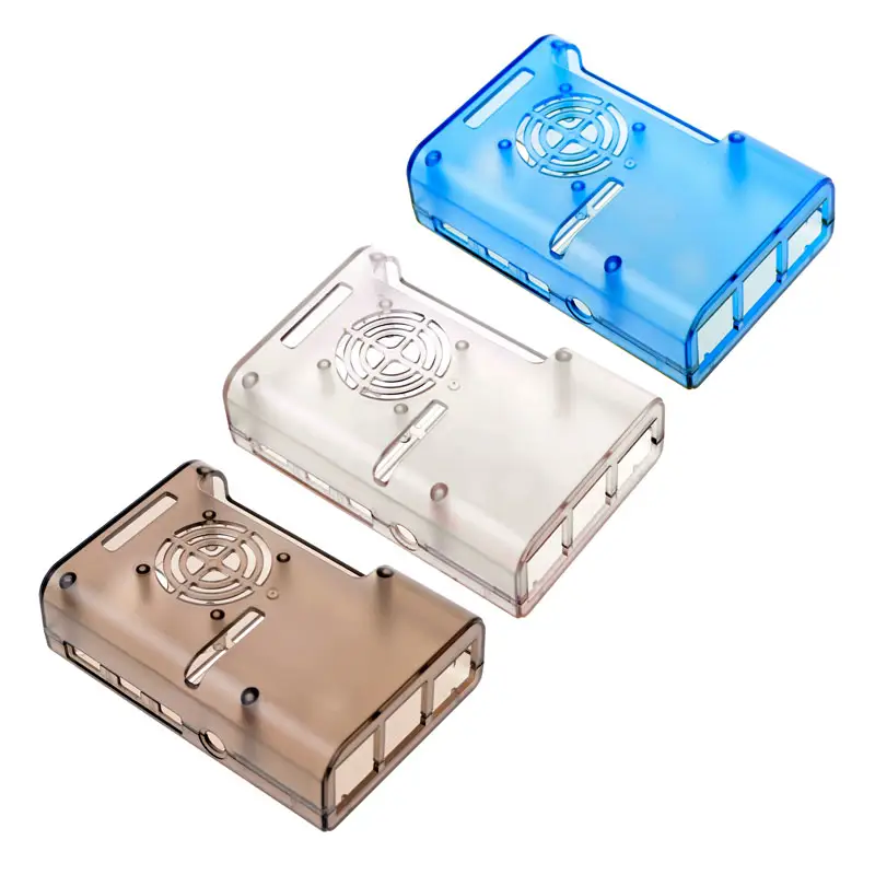 Best New Three Color ABS Raspberry Pi 4 Case with Cooling Fan