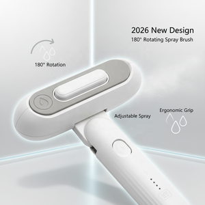 <span class=keywords><strong>Brosse</strong></span> à vapeur multifonctionnelle rechargeable et pliable à faible bruit <span class=keywords><strong>pour</strong></span> chats et chiens, avec massage et démêlage antistatique - Product Image 3