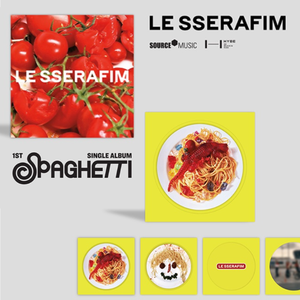 KPOP LE SSERAFIM - Primer Álbum Sencillo SPAGHETTI CD - Versión Aleatoria - Regalo Coleccionable de Música del Grupo Idol Coreano - Product Image 5