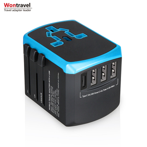 Wontravel tipo <span class=keywords><strong>C</strong></span> cargador rápido adaptador de viaje universal de la UE AUS Reino Unido nos enchufe USB hembra - Product Image 1