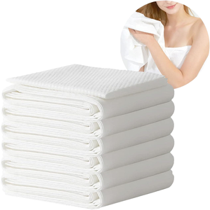 TVVCALK Eco-friendly Disposable Rectangular Bath Towel Mix Wood Pulp 11.8in X 23.6in Model T3E2 for Beauty Salon Single Use - Product Image 1