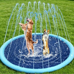 Alfombra de Agua Inflable Portátil Antideslizante para Perros, Tapete de Ducha para Mascotas para Jugar al Aire Libre - Product Image 1