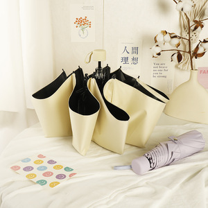 <span class=keywords><strong>Parapluie</strong></span> <span class=keywords><strong>Pliant</strong></span> Artistique pour <span class=keywords><strong>Femme</strong></span>, Protection UV, Style Coréen Frais, Double Usage Pluie et Soleil - Product Image 2